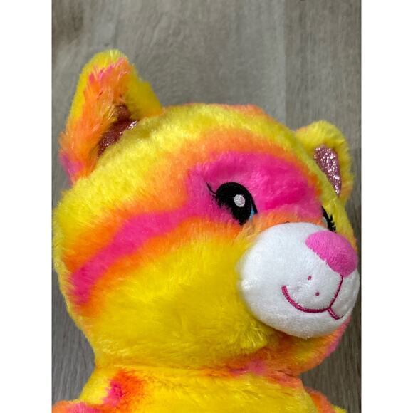 Build-A-Bear Mer-Cat Plush‎ 16" Pink Tie-Dye Shimmering Tail Mermaid Cat - Picture 7 of 12